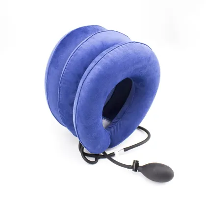 Air inflation neck therapy cervical neck traction device