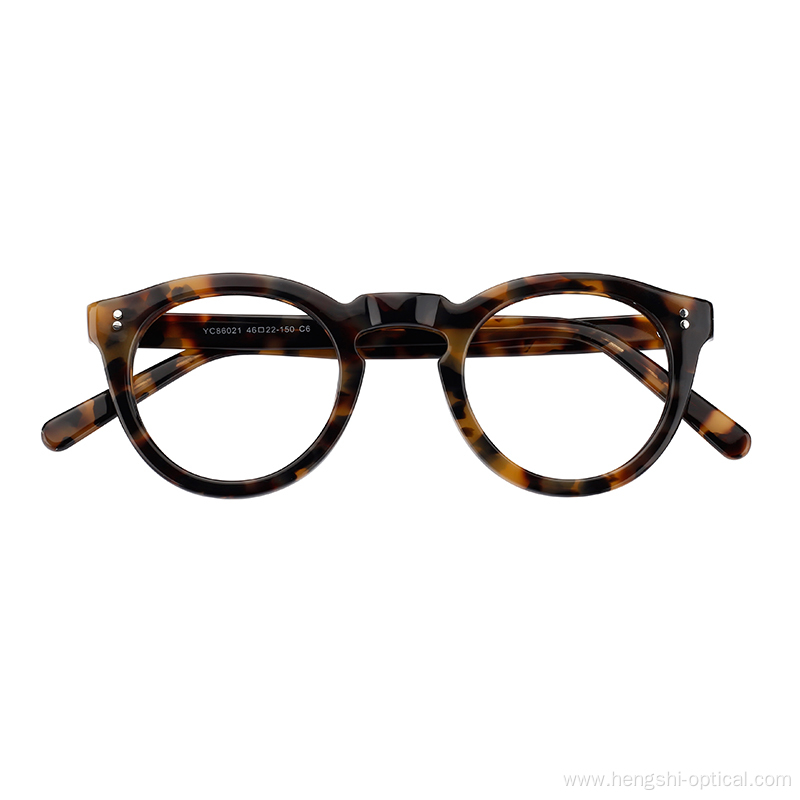 New Arrivals Retro Round Style Acetate Optical Eyewear Frames Eyeglasses