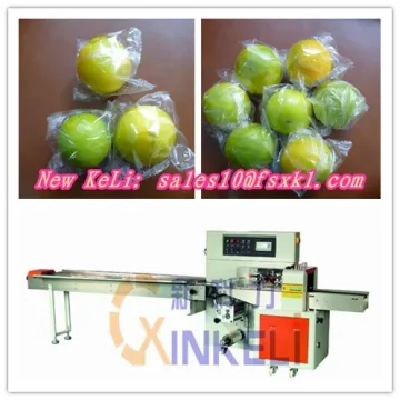 Single orange flow wrapping machine