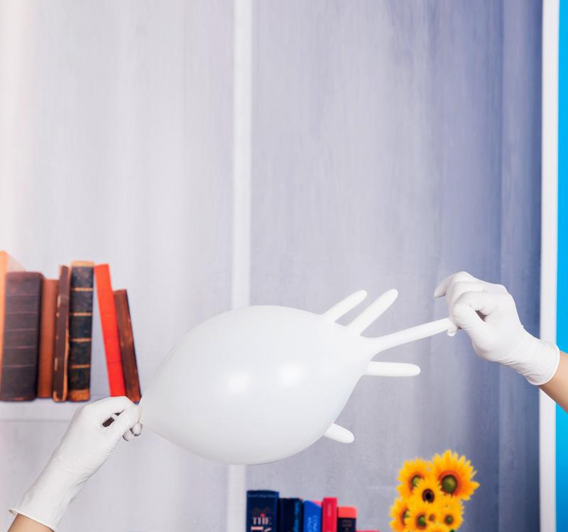 Guantes de examen de guantes médicos de látex no estériles