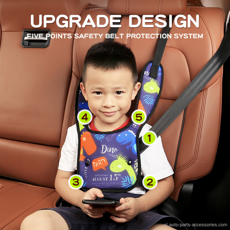 Comfortabele autostoelgordel cartoon veiligheidsgordel