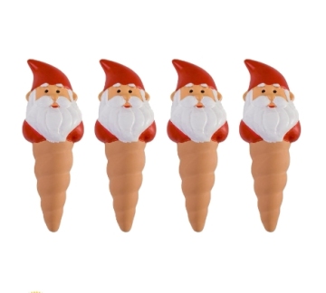 Santa Shaped Terracotta Self-Watering Spikes for Indoor and Garden Pots