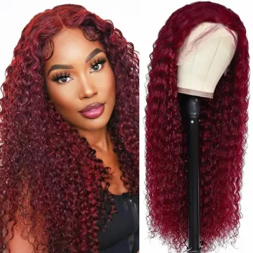 99j Burgundy 13x4 Lace Front Wigs Human Hair