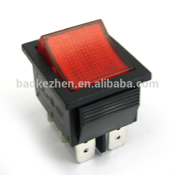 2016 hot sale 16A Double pole on-off,on-on Rocker Switch with/without lamp Manufacture China