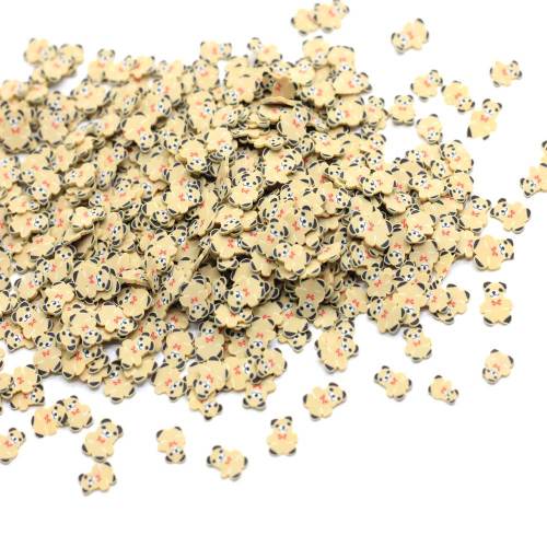 Supply Leuke Panda Polymeer Klei DIY Decoratie Accessoires 500 g / partij Cartoon Dier Beer Plakjes voor Nail Art Craft