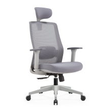 Silla de oficina con respaldo alto y soporte para el cuello