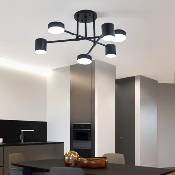 Mid Century Led Chandelier Ceiling Lamp for Living Room, Bedroom, Kitchen, Bar - AC 110/220V