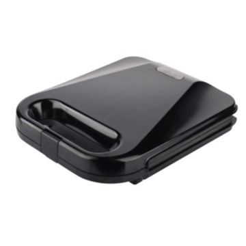 1400W Non-Stick 4-Slice Triangle Sandwich Maker with Stainless Steel Decorations - Large Size
