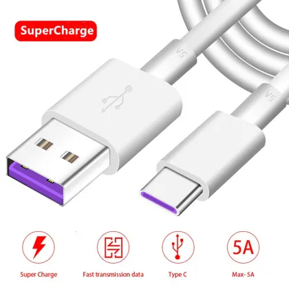 5A Super Fast Charging Cable for Huawei Type C and Android Phones