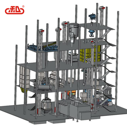 Máquina de fabricação de alimentos para aves de galinha