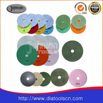 Wet polishing pad