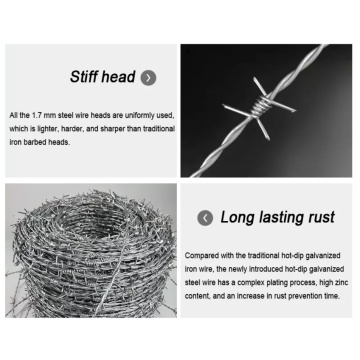 Galvanized twist and reverse twist barbed wire