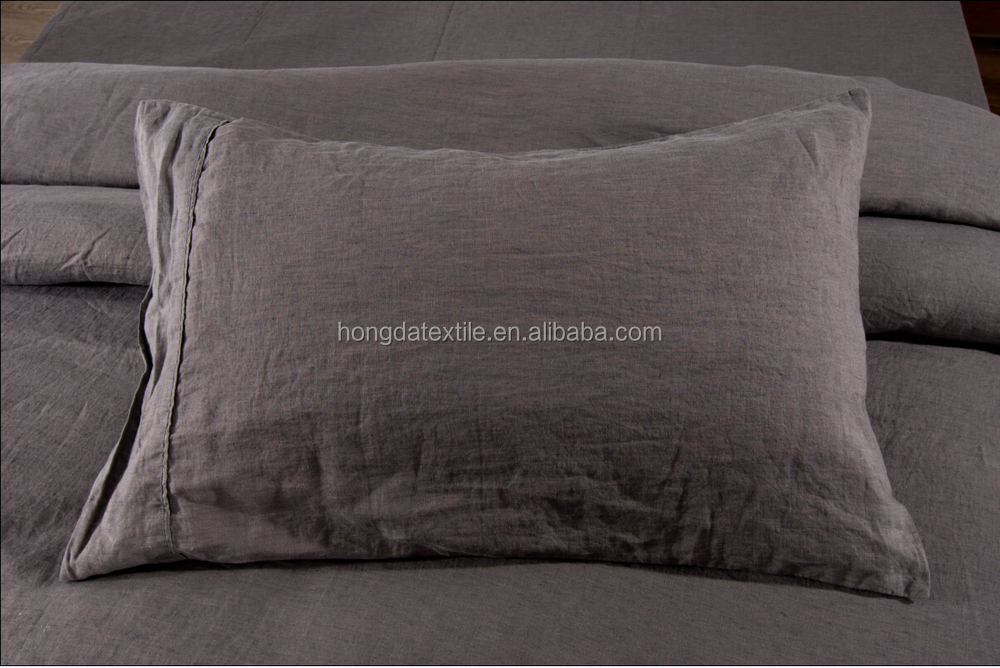 Stone Washed French Linen Bedding Set, 100% Natural Flax Bed Sheet Set