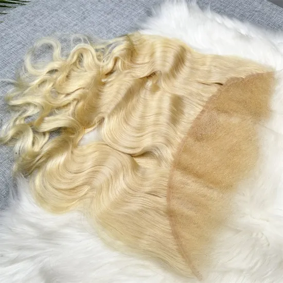 13x4 Honey Blonde Brazilian Remy Body Wave Lace Frontal and Closure Human Hair