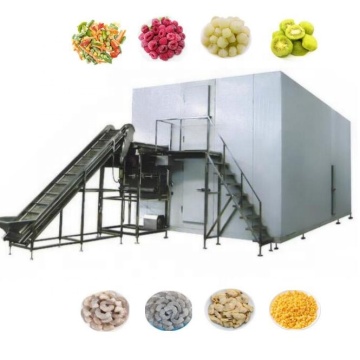 IQF Freezing Machine: 2000kg/Hour Frozen Fruit and Seafood Quick Freezer Tunnel