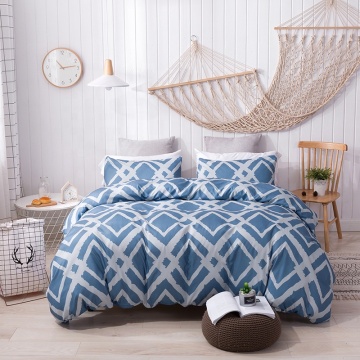UK king size printed comforter duvet cover set