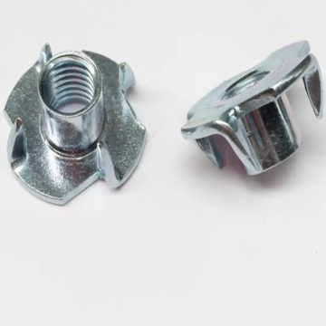 Reusable T-Nuts (M4, M5, M6) for Swivel Chairs and Furniture: Threaded Fasteners with Pronged Design