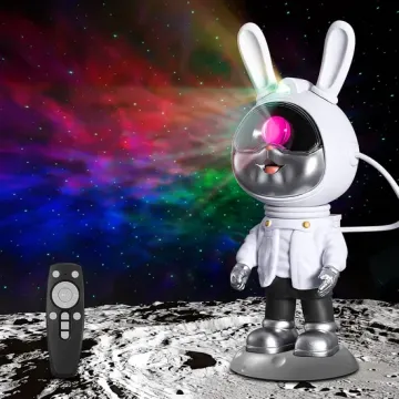 Galaxy Rabbit Space Proyector Luz de la luz Noche Luz