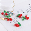 10pcs Lampwork Glass Charms Cherry Shape Pendant