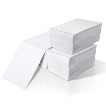 Weiß 4x6 Selbstkleber Direkter Thermal -Barcode -Etikett 100x150 Lüfterfaltenversandaufkleber Papierrolle