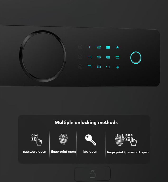 YIH fingerprint safe detail