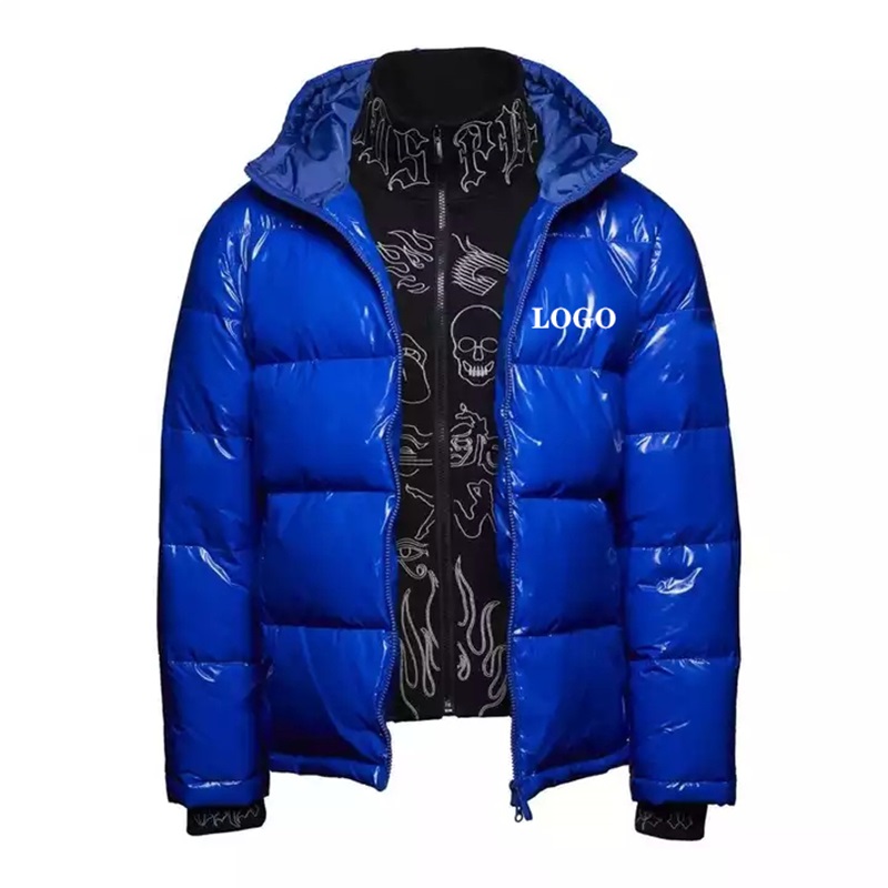 Blue Down Jacket Thermal Down Jacket