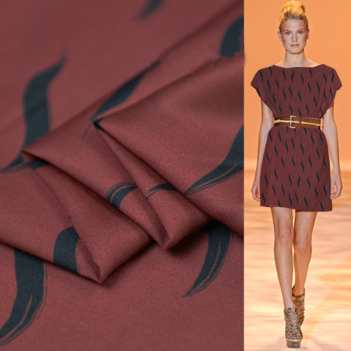 100cm*140cm Soft Twill Silk Cotton Fabric Eyelash Print Cotton Silk Material For Dress