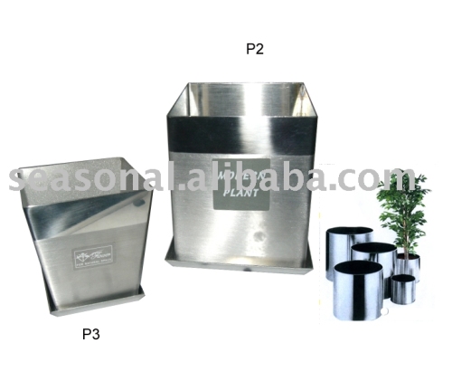 stainless steel flowerpot