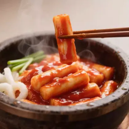 Delicious Hot Pot Rice Cakes with Soft Texture