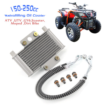 ATV UTV Scooter Moped Dirt Bike Gy6 Kit di retrofit del radiatore ad olio per motori da 150-250 cc