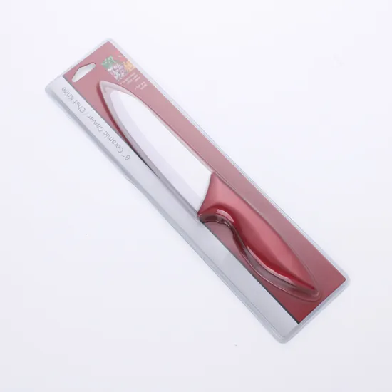 6 Inches ABS+TPR Handle White Ceramic Knife