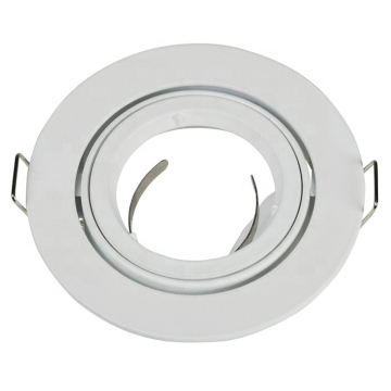 Aluminum LED Downlight Housing for MR16/GU10 Lamps - Round/Square, Gold/Silver/White LED Spot Light Frame