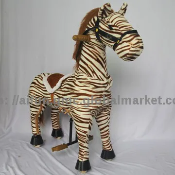 Healthy sunny zebra ride on toys, toy excavator ride on
