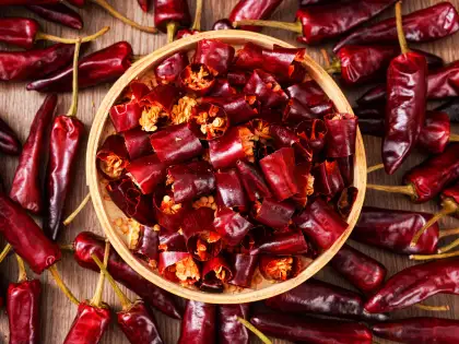Spicy and delicious Dried chili-Bullet chili pepper