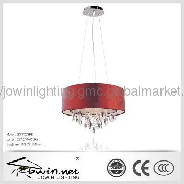Red Fabric Pendant Lamp