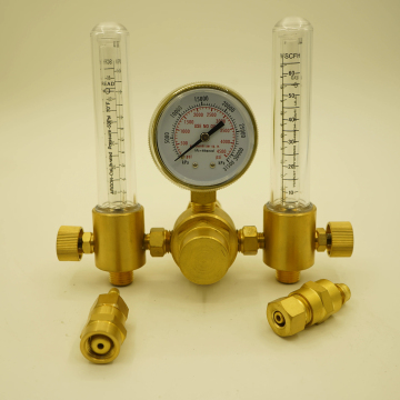 Argon Regulator with Dual Flowmeters for Gas Welding Equipment
