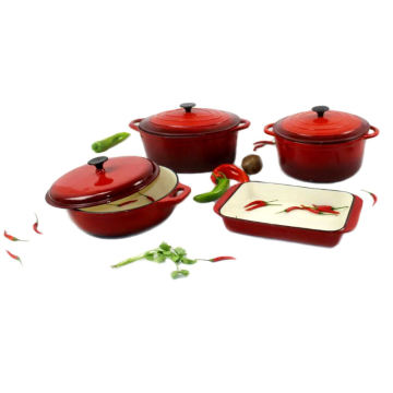 Wholesale Enamel Cast Iron Cookware Sets: Comprehensive Collection with Lids for Diverse Cooking Needs
