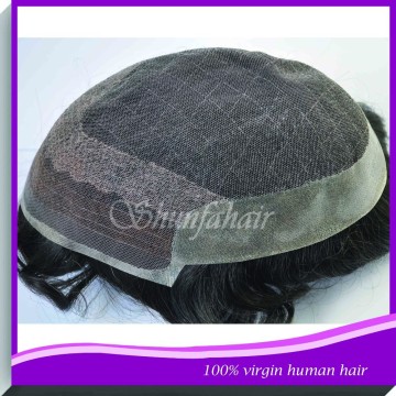 Human hair toupee for men,indian hair system,men real hair wigs