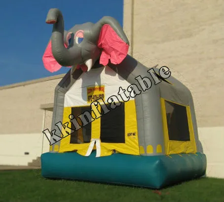 elephant inflatable jumping animal bounce house KKC-L065