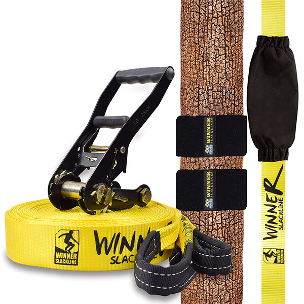 2Inch Slackline Ratchet Setup