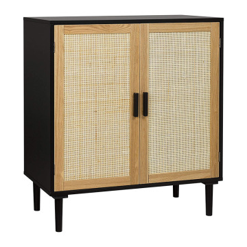 New Design Wooden Storage Cabinets and Rattan Furniture for Living Rooms