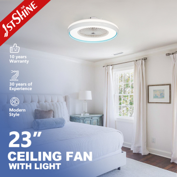 1stshine LED Ceiling Fan Light - 24 Inch Bedroom Smart WiFi Control with 3 Color Lighting