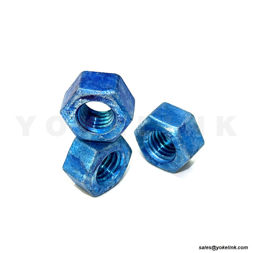 Lilin biru ASTM A194 GR 2H Hex Nut HDG untuk Bolt Hexagon