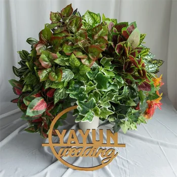 YR 3443 Hawaii Artificial Green Leaves Bunch - Wedding & Home Decor
