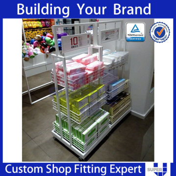 wire wall shelf retail equipment with hanging metal bracket