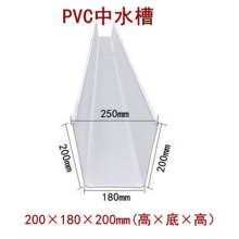 white plastic pvc gutter