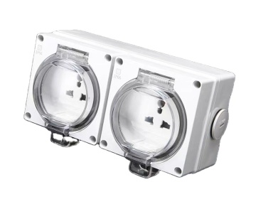 IP66 Waterproof Wall Socket Switch: 220V 13A Universal Industrial Power Socket for Garden - CE & GCC Certified