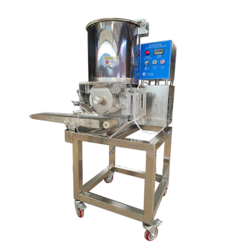 Professional Stainless Steel Hamburger Patty Maker and Bread Crumb Coating Machine for High-Quality Meat Cutlets