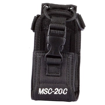 Nylon Holster Carry Case for Walkie Talkie Radio - Compatible with Icom, Kenwood, and Motorola MSC-20C