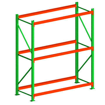 Regał paletowy spawane o długości 144-calowy, wykonane ze stali walcowanej na zimno, dostępne w różnych kolorach